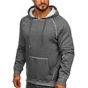 J.Style Džemperis Vyrams Fleece Pilkas 8B152-5