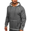 J.Style Džemperis Vyrams Fleece Pilkas 8B152-5