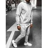 J.Style Sportinis Kostiumas Vyrams Fleece Pilkas 68C10381-2