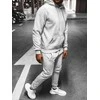 J.Style Sportinis Kostiumas Vyrams Fleece Pilkas 68C10381-2