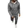 J.Style Sportinis Kostiumas Vyrams Fleece Pilkas 68C10386-5