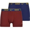 Nike Apatiniai Vyrams Eday Cotton Strch 2Pk Trunk Bordo Navy KE1085 607