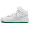 Nike Avalynė Paaugliams Court Borough Mid 2 Baltas Pilkas Žalias CD7782 115