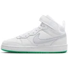 Nike Avalynė Paaugliams Court Borough Mid 2 Baltas Pilkas Žalias CD7782 115