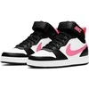 Nike Avalynė Paaugliams Court Borough Mid 2 Baltas Juodas Rožinė CD7782 005