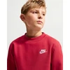 Nike Džemperis Paaugliams K Nsw Club Crew Ls Lbr Fl Raudona FD3006 608