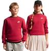 Nike Džemperis Paaugliams K Nsw Club Crew Ls Lbr Fl Raudona FD3006 608