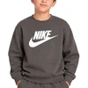 Nike Džemperis Paaugliams K Nsw Club Flc Crew Ls Hbr Pilkas FD2992 290
