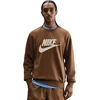 Nike Džemperis Vyrams M Nk Club Bb Gfx Crew Fl Brown FN3890 235