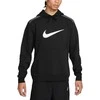 Nike Džemperis Vyrams M Nsw Sp Flc Hoodie Bb Juodas Pilkas FN0247 010