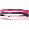 Nike Galvos Juosta Elastic Headbands 2.0 3P Juodas Rožinė N1004529 658