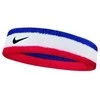 Nike Galvos Juosta Swoosh Headband Baltas Mėlyna Raudona N0001544 620