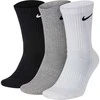 Nike Kojinės NK Everyday Cush Crew Baltas Juodas Pilkas SX7664 964