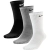 Nike Kojinės NK Everyday Cush Crew Baltas Juodas Pilkas SX7664 964