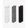 Nike Kojinės NK Everyday Cush Crew Baltas Juodas Pilkas SX7664 964