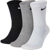 Nike Kojinės NK Everyday Cush Crew Baltas Juodas Pilkas SX7664 964