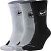 Nike Kojinės U Nk Crew Everyday Bball Pilkas Juodas Baltas DA2123 902