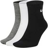 Nike Kojinės U Nk Ed Ltwt Ankle 3P 132 Baltas Juodas Pilkas SX7677 964