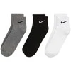 Nike Kojinės U NK Everyday Cush Ankle 3PR Juodas Baltas Pilkas