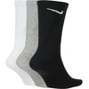 Nike Kojinės U NK Everyday Ltwt Crew 3PR Baltas Pilkas Juodas SX7676 964