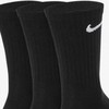 Nike Kojinės U NK Everyday Ltwt Crew 3PR Juodas