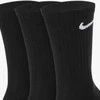Nike Kojinės U NK Everyday Ltwt Crew 3PR Juodas