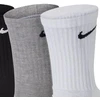 Nike Kojinės U NK Everyday Ltwt Crew 3PR Baltas Pilkas Juodas SX7676 964