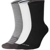 Nike Kojinės U NK Evry Max Cush Crw 3PR Baltas Pilkas Juodas SX7836 909