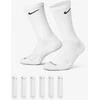 Nike Kojinės Unisex U Nk Ed Pls Csh Crw 6PrWhite SX6897 100