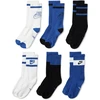 Nike Kojinės Y Nk Ed Csh Crew 6P-144 Gfx2 Baltas Juodas Mėlyna CK7302 903