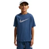 Nike Marškinėliai Paaugliams B Nk Df Multi Ss Top Hbr Mėlyna IF2430 461