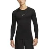 Nike Marškinėliai Vyrams M Np Df Tight Top Ls Juodas FB7919 010