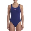 Nike Maudymosi Kostiumėlis Moterims W S Logo Graphic Fastback Dark Mėlyna NESSG018 440