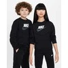 Nike Sportinis Kostiumas Paaugliams K Nsw Tracksuit Poly Crew Hbr Juodas FD3090 010