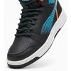 Puma Avalynė Paaugliams Rebound V6 Mid Techie Bud Juodas Mėlyna Oranžinis 397945 02