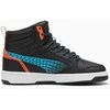 Puma Avalynė Paaugliams Rebound V6 Mid Techie Bud Juodas Mėlyna Oranžinis 397945 02