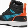 Puma Avalynė Paaugliams Rebound V6 Mid Techie Bud Juodas Mėlyna Oranžinis 397945 02