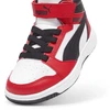 Puma Avalynė Vaikams Rebound V6 Mid Jr Baltas Juodas Raudona 393832 03