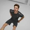 Puma Bėgimo Marškinėliai Vyrams Fit Taped Tee Juodas 523190 01