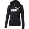 Puma Džemperis Mergaitėms Ess+ Logo Full-Zip Hoodie Juodas 587048 01