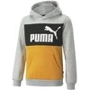 Puma Džemperis Paaugliams Ess Block Hoodie Juodas Pilkas Geltona 849081 04