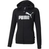 Puma Džemperis Mergaitėms Ess+ Logo Full-Zip Hoodie Juodas 587048 01