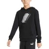 Puma Džemperis Paaugliams Power Logo Hoodie Juodas 847297 01