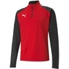 Puma Džemperis Vyrams TeamLiga 1/4 Zip Top Raudona Juodas 657236 01
