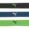 Puma Galvos Juosta AT Sportbands Womens Pack Juodas Mėlyna Žalias 053491 07