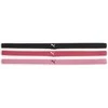 Puma Galvos Juosta AT Sportbands Womens (3pcs) Juodas Rožinė 053491 23