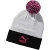 Puma Kepurė Pom Pom Beanie Baltas Juodas