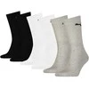 Puma Kojinės 6 poros Sport Cush Juodas Baltas Pilkas 906656 04