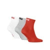 Puma Kojinės Unisex Quarter Baltas Pilkas Raudona 938589 23