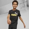 Puma Marškinėliai Paaugliams Ess+ 2 Col Logo Tee Juodas 586985 91